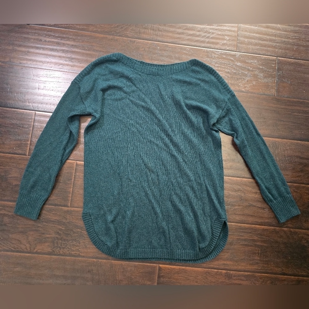 Old Navy Womens Long Sleeve Knit Casual Dark Green Sweater Large